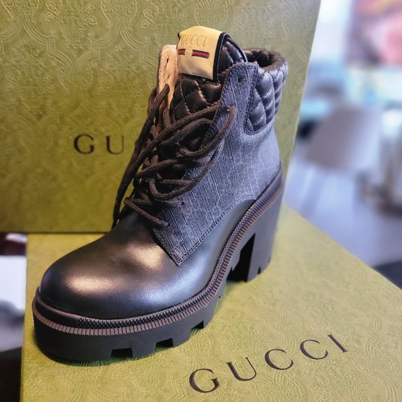 NEW GUCCI Combat Boots - Picture 4 of 4